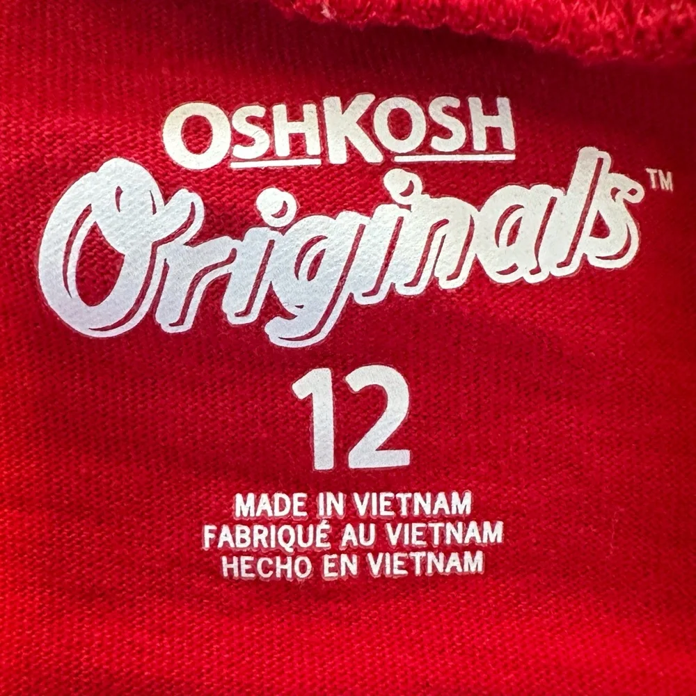 Oshkosh Originals Santa I CanExplain Holiday Graphic Tee Long Sleeve size 12